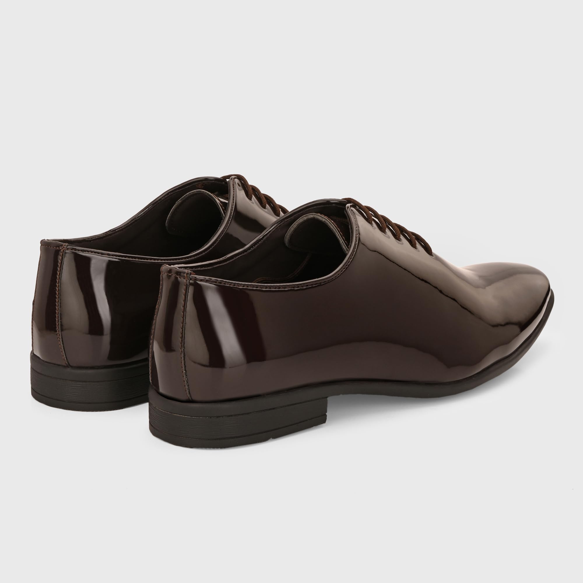 Centrino Men Glossy Formal Shoes |Lace-Up Design with Cushioned Insole for Comfort |Craftsmanship for All-Day Elegance
