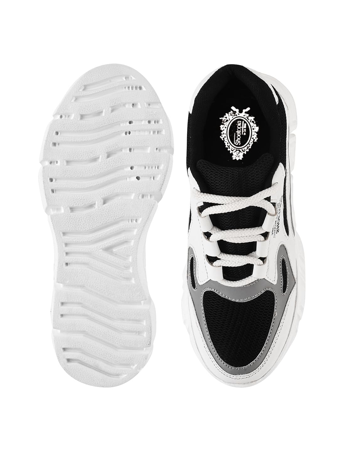 Shoetopia Casual Sporty Look Black Sneakers for Women & Girls /UK7