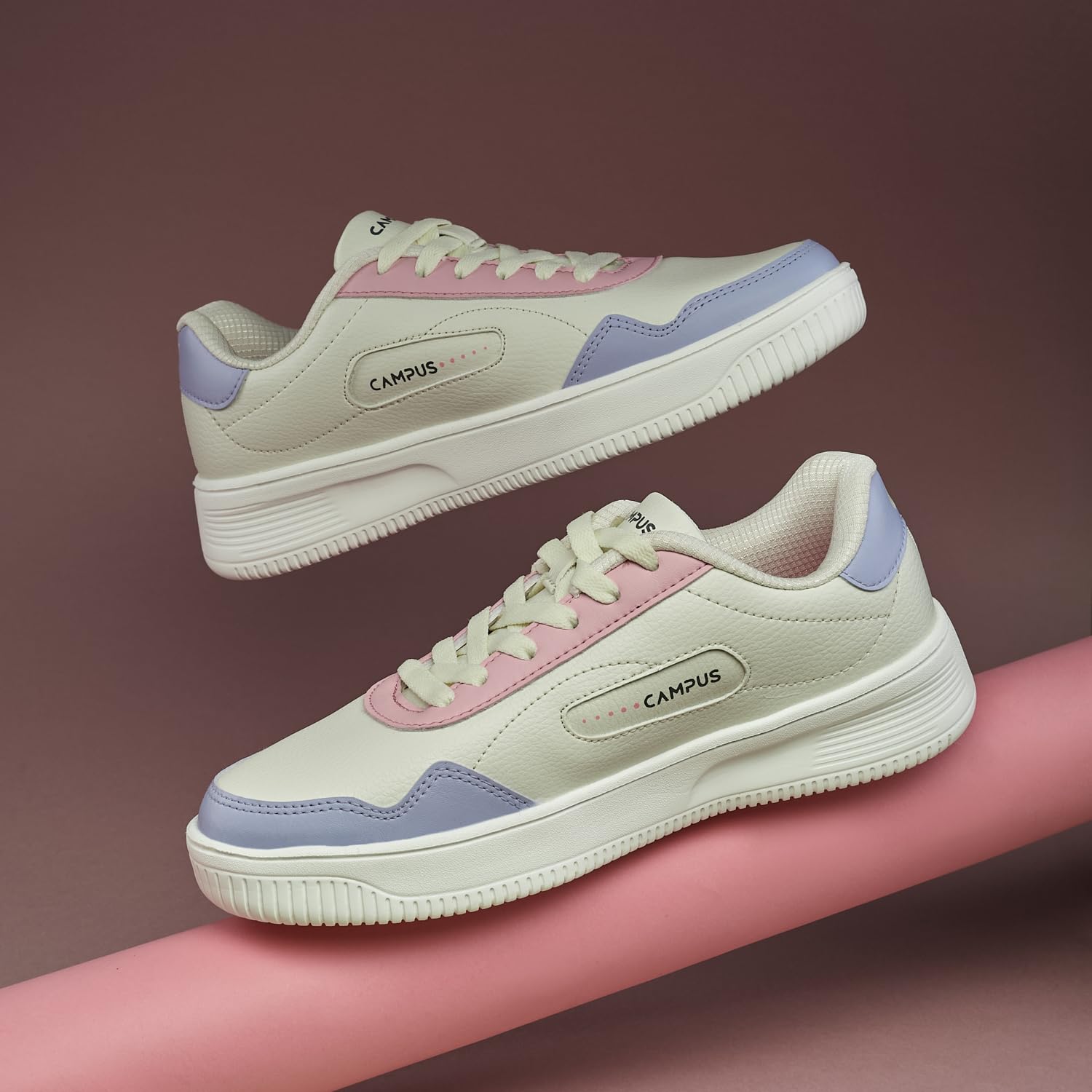 Campus Women's OGL-09 WHT/L.Purple Sneakers - 5UK/India OGL-09