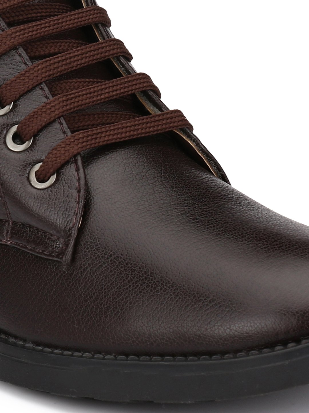 MACTREE Men's Mid Top Ankle Boots Formal Shoes (Brown, numeric_7)