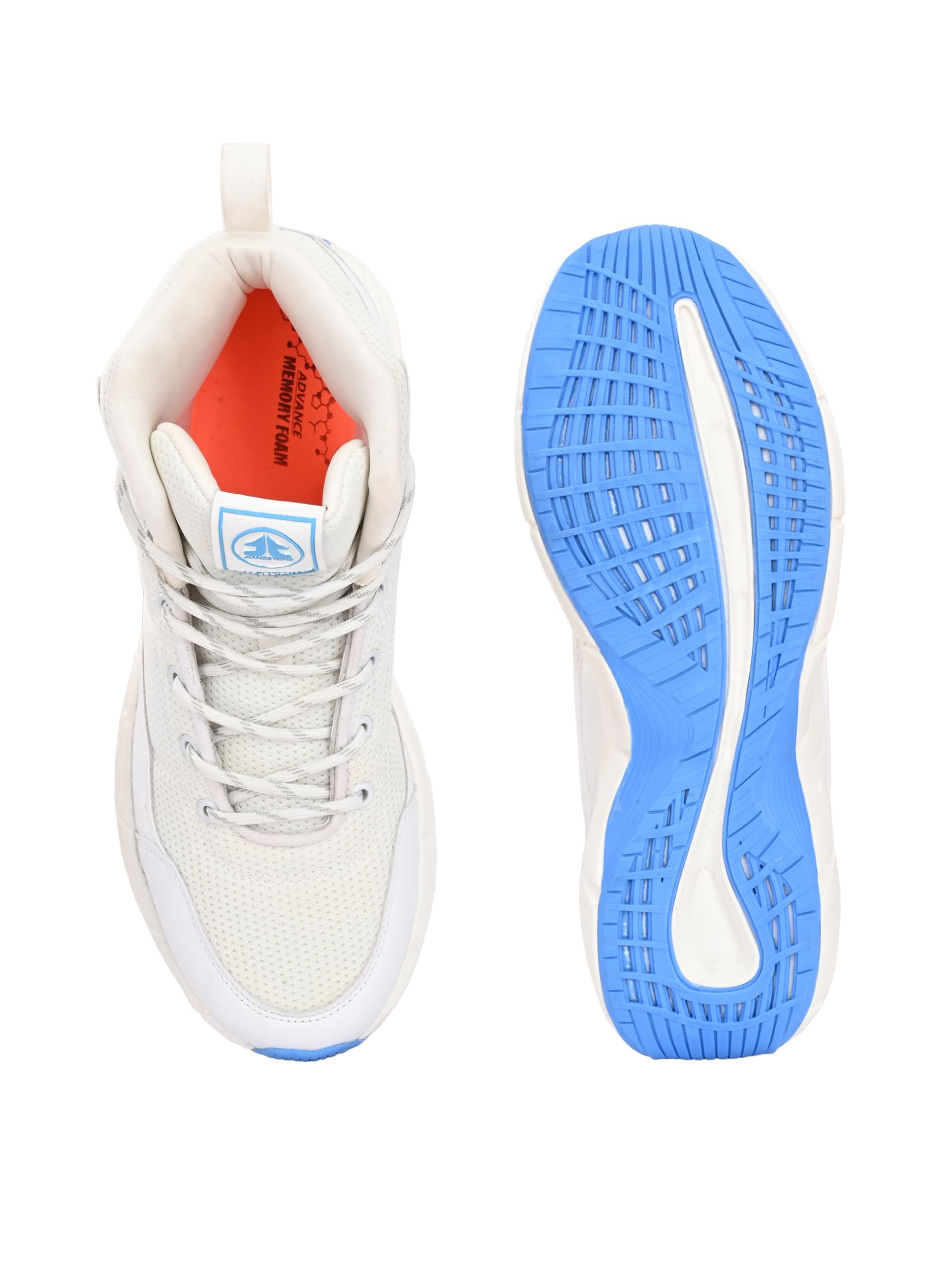 OFF LIMITS Men S.W.A.T. (Sports Edition) Basketball Shoe,Off White/Blue, 10UK