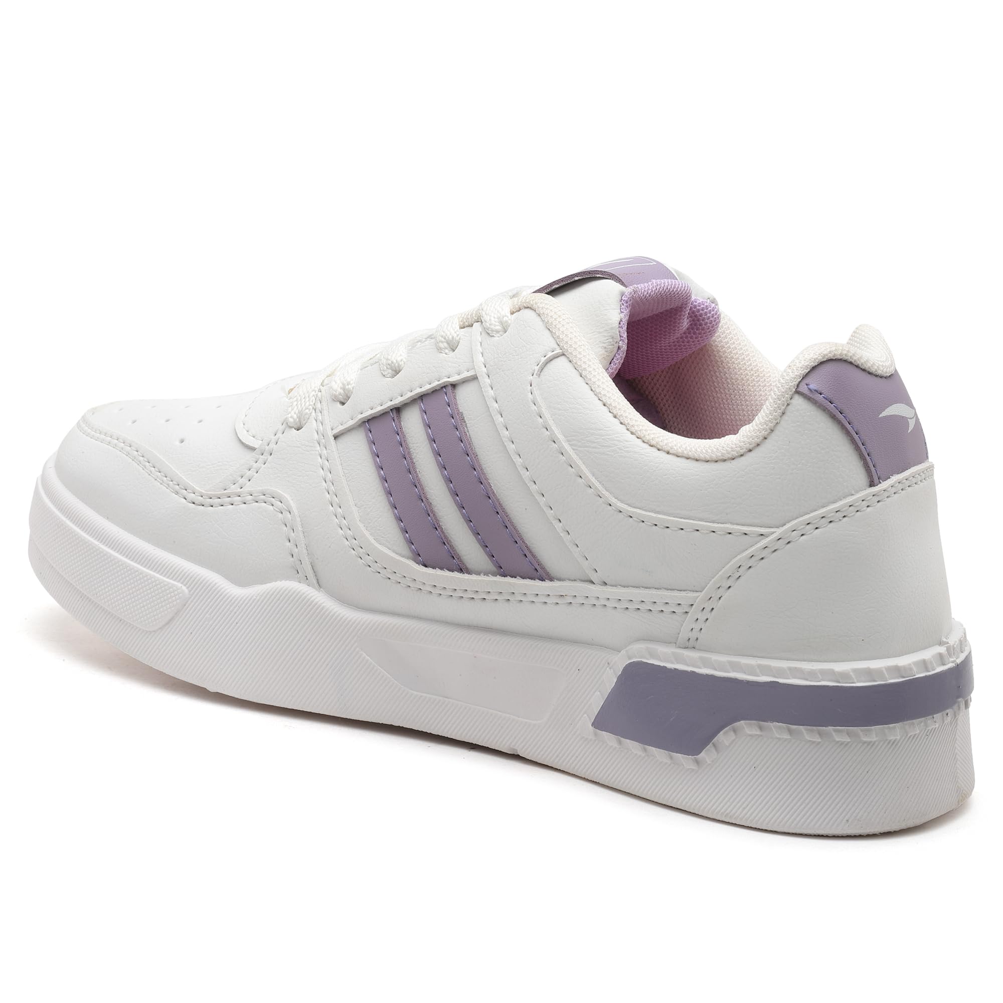 ASIAN Women Paradise-12 Casual Mid Top Sneakers,Stylish and Trendy Shoes with Laces for Women and Girls,Off White LAVNDR,5 UK