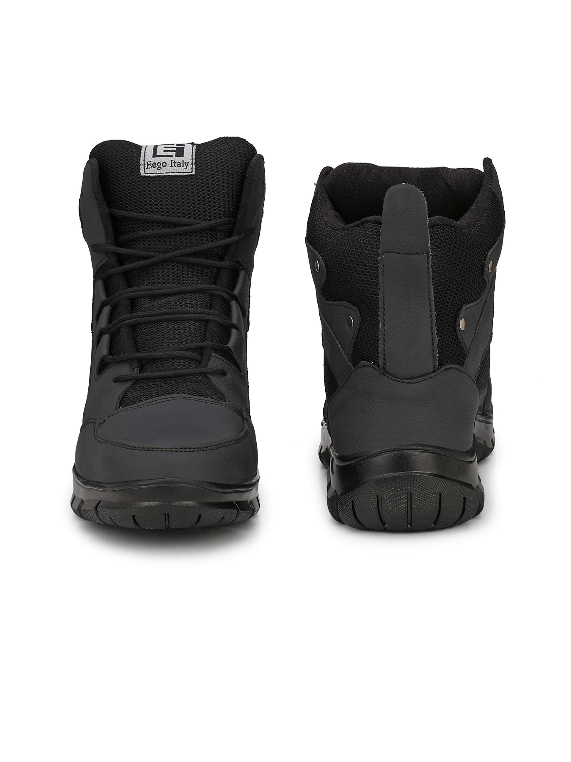 Eego Italy Genuine Leather Light Weight Men's Steel Toe Safety Boots With Anti Skid Sole - ww-70-11