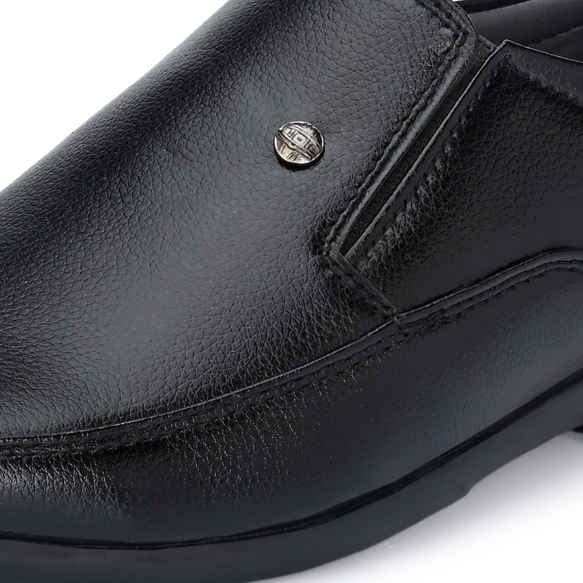 Centrino mens Moccasin Formal Shoe (Black_10 UK_8602-1)