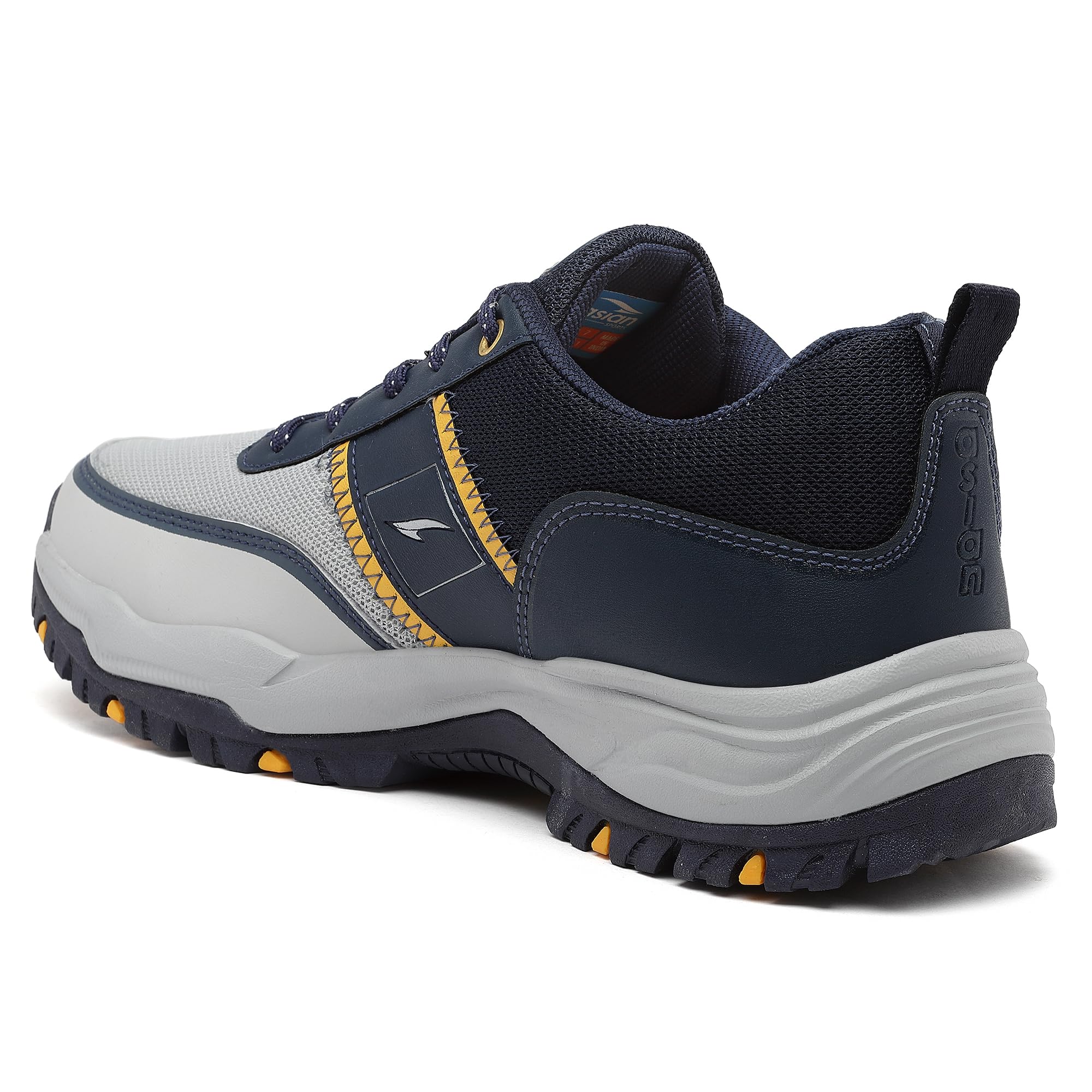 ASIAN Men's Everest-02 Sports Trekking & Hiking,Walking Shoes With Rubber Outsole & Memory Foam Insole Lace-Up Shoes For Men's & Boy's, Multi - 7 UK