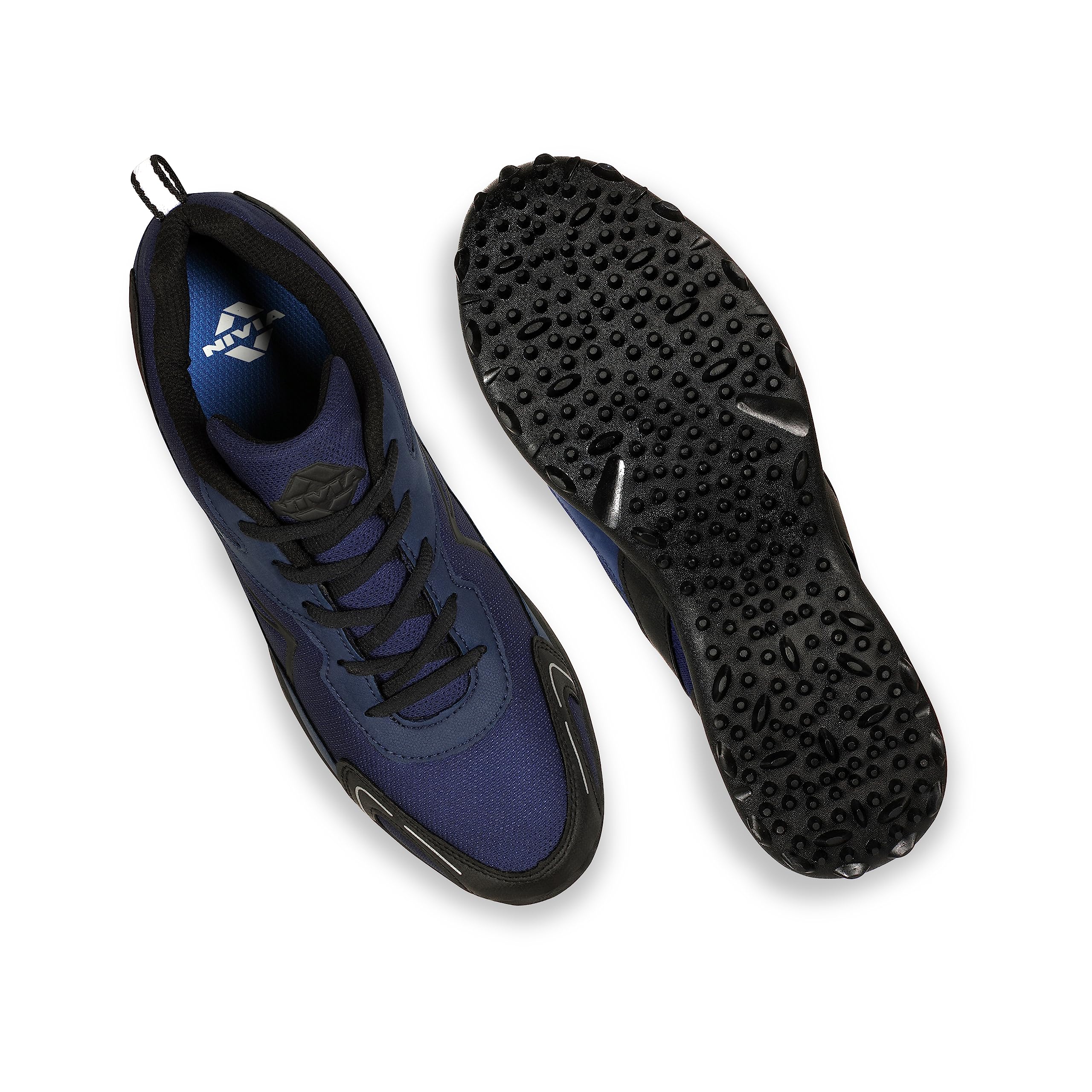 Nivia Marathon Running Shoes for Men | Push Beyond Limits | Dominate Every Distance | Designed for Endurance, Crafted for Champions | Running Sports Shoes (Navy/Black) Size Uk-09