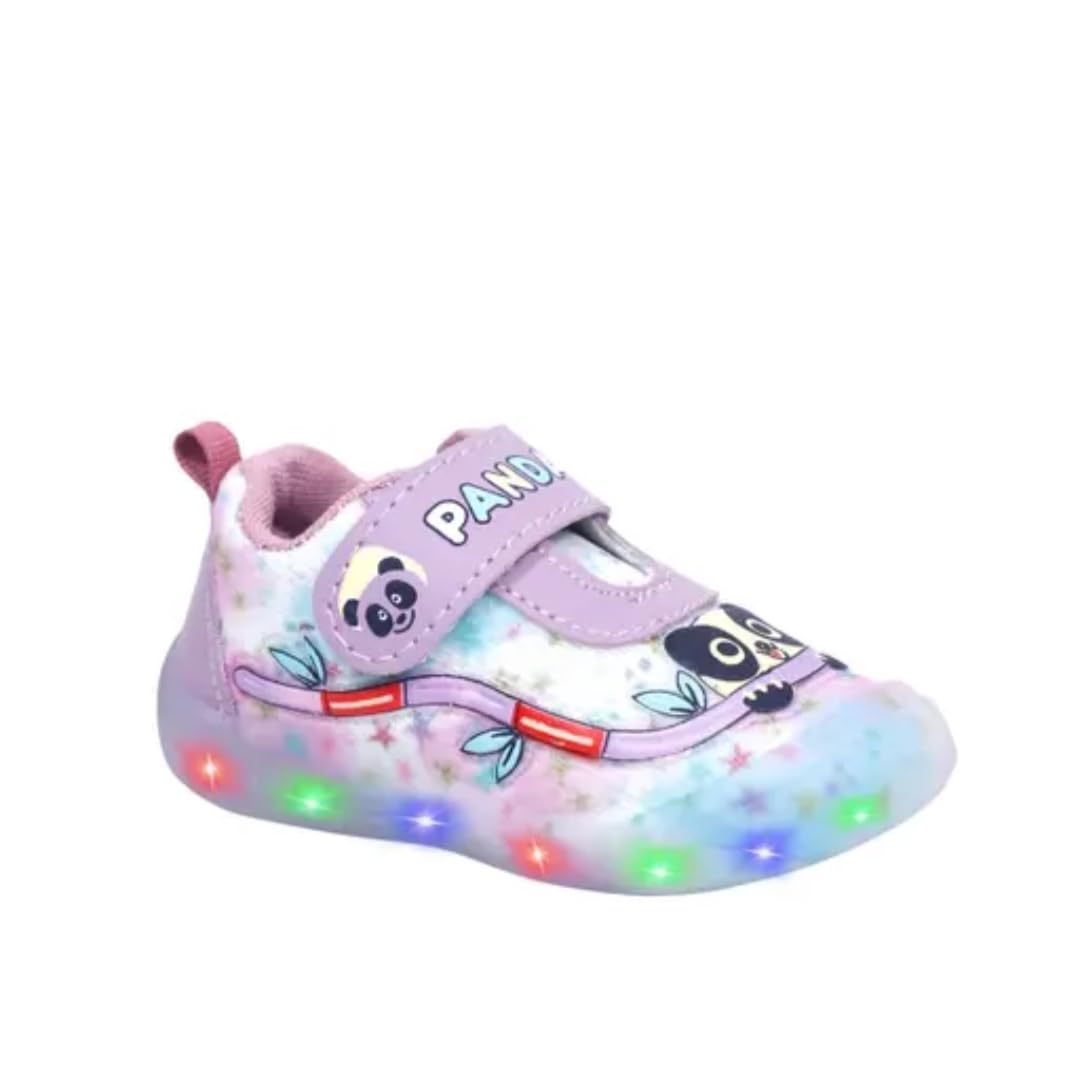 Kids LED Shoes for Boys & Girls (Pink, UK Footwear Size System, Toddler, Age Range, Medium, 12 Months, 15 Months)