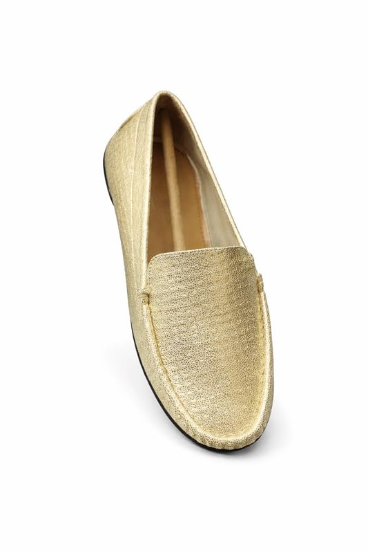 Women's Stylish Casual Loafers | Comfortable Slip-On Flat Shoes with Bow Design & Soft Sole for Daily Footwear | Silver