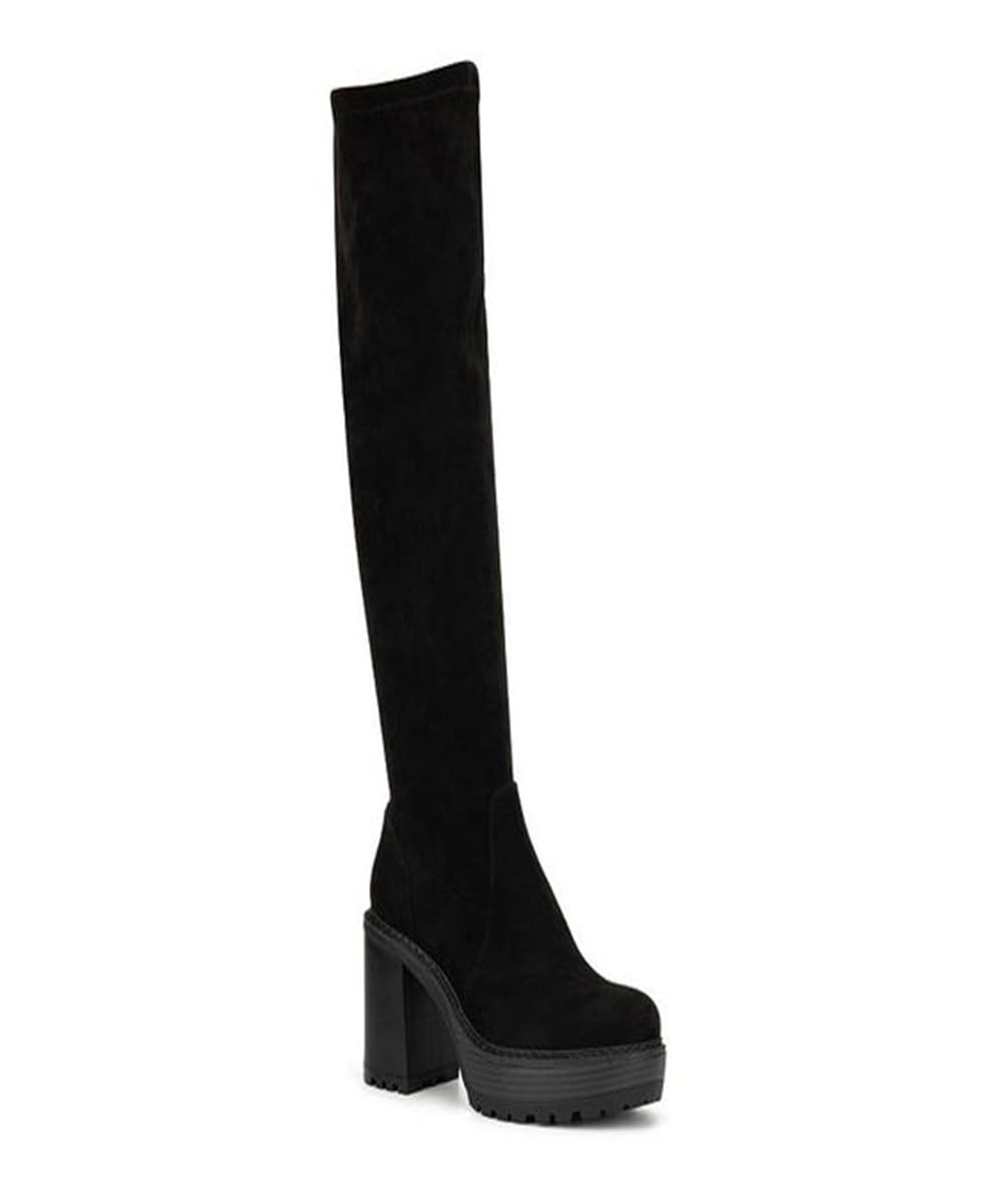 FROH FEET Fashion Boots Casual L Knee High Womens Long Boots Block Heel Heels Stylish Solid Heels Long Boots For Womens & Girls