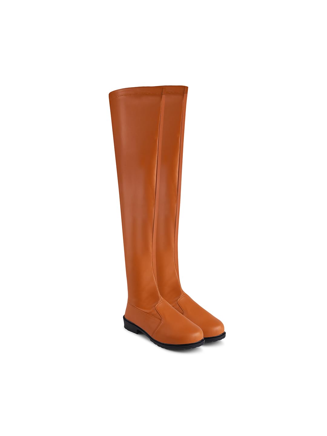 FROH FEET women Fashion Black Casual Over Knee High Platform Boots For Womens & Girls