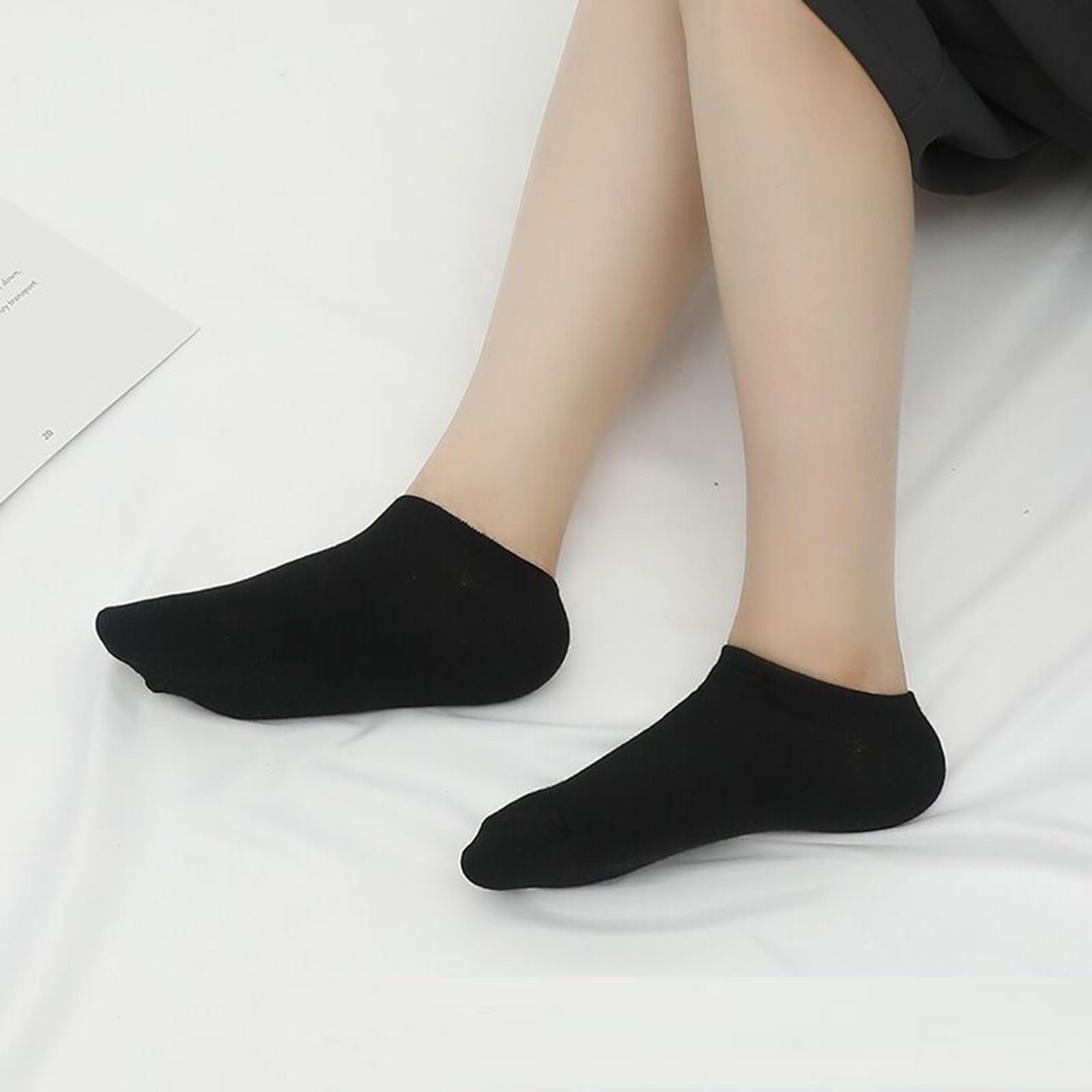 12-30 Pairs Low Cut Ankle Socks for Women No Show Casual Breathable Athletic Socks Bulk for Sport, 30 Pairs Black, One Size - Image 5