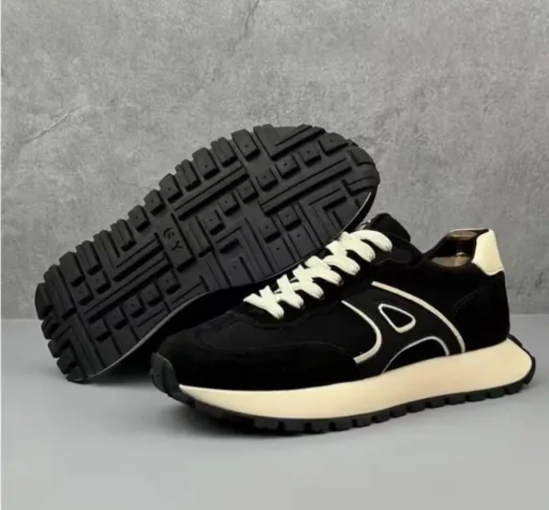 IGRIM Men Lightweight Lace-Up Sneakers Black - Image 2