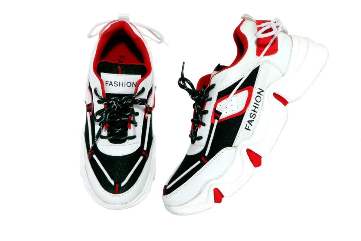 Men's Red Sports Shoes-UK8 - Image 3