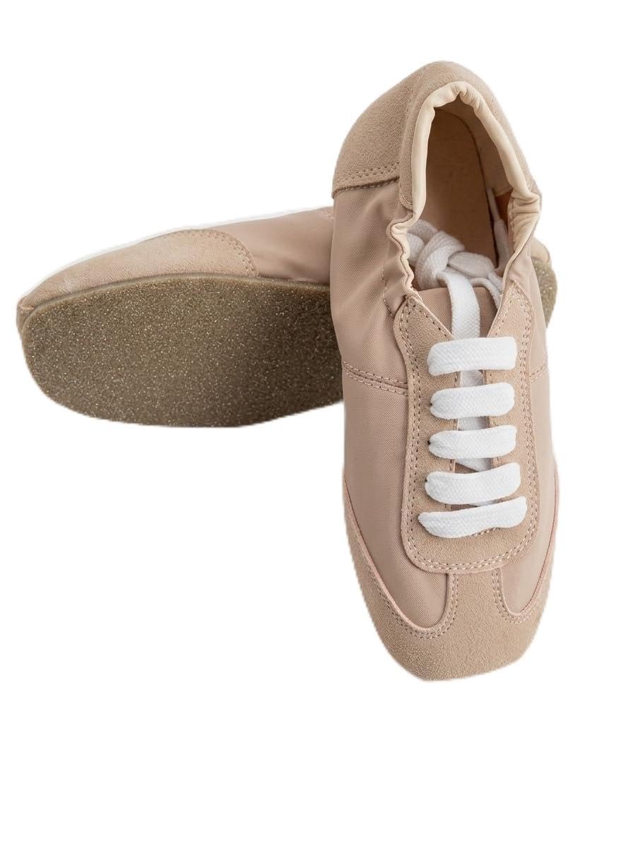 Women Parachute Sneakers Natural Colour Lace-Up Comfort Shoes