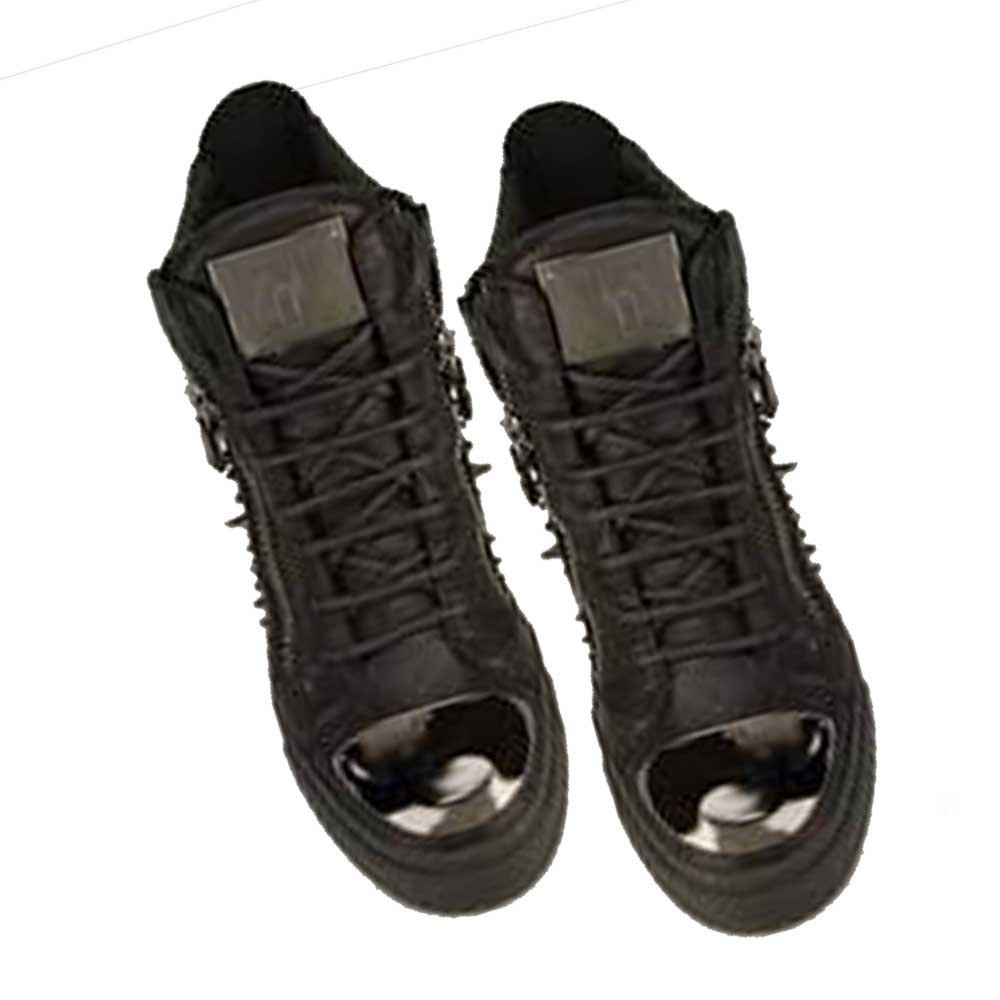 Men's Stylish Black Color Athleic and Outdoor Casual Shoes - Size 6 - Image 3