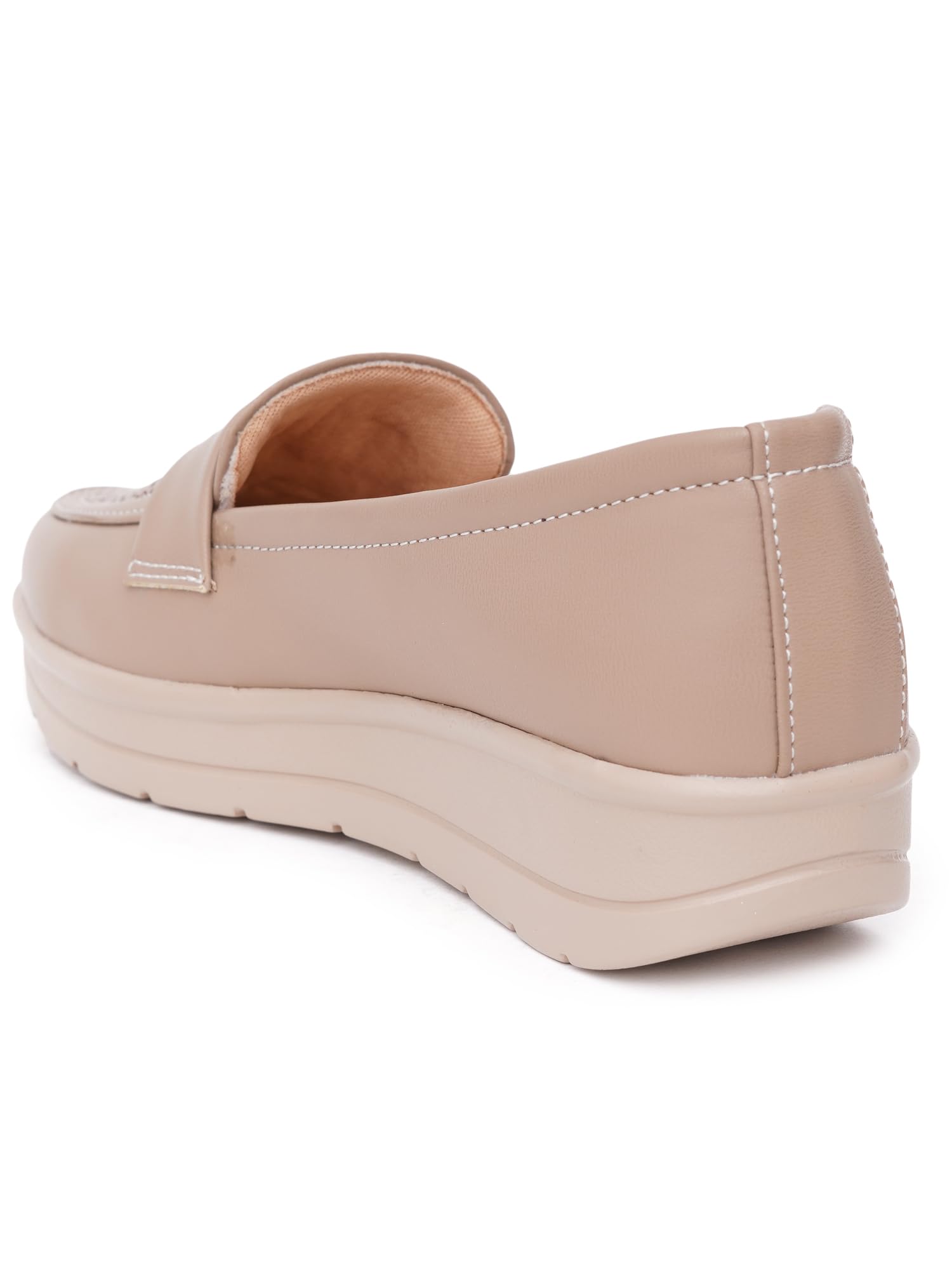 Elegant Synthetic Slip-On Loafers for Women & Girls | Comfort Office Casual Walking Travel Lightweight Shoes - Image 7