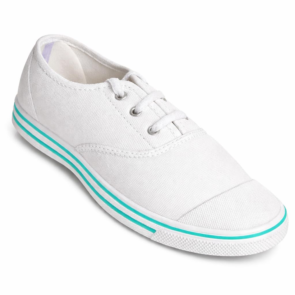 Tennis School Shoes For Boys & Girls | Lace-Up School Tennis Shoes | White & Black School Tennis Shoes | Lightweight Comfortable Tennis White School Shoes (White, UK Footwear Size System, Big Kid, Numeric, Medium, 7)
