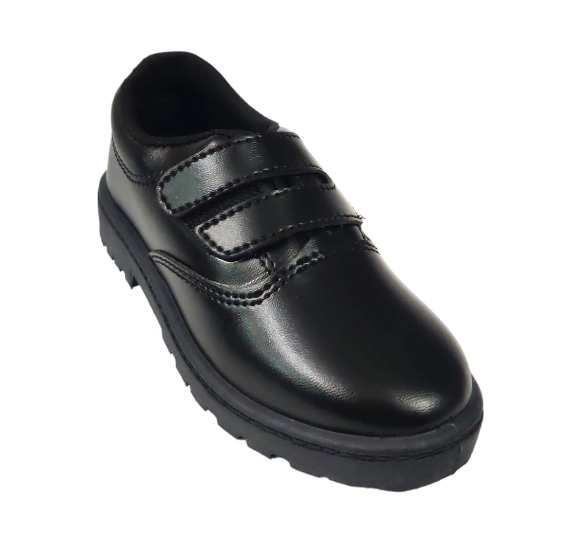 Unisex Kids Black Formal School Uniform Shoes Deluxe (Black, 5)