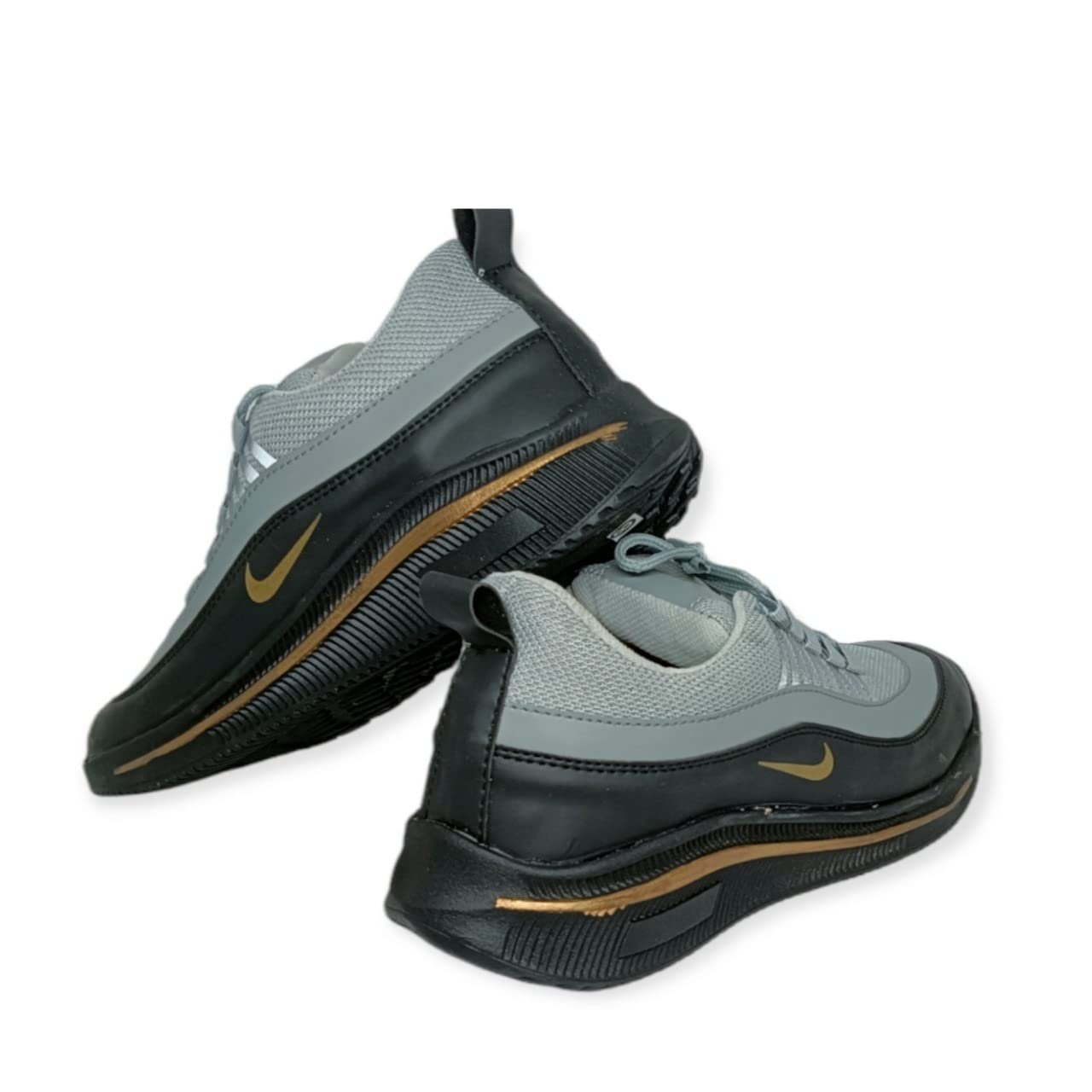 Men's Canvas Sports Running Casual Wear Shoes, Grey - Style - 39