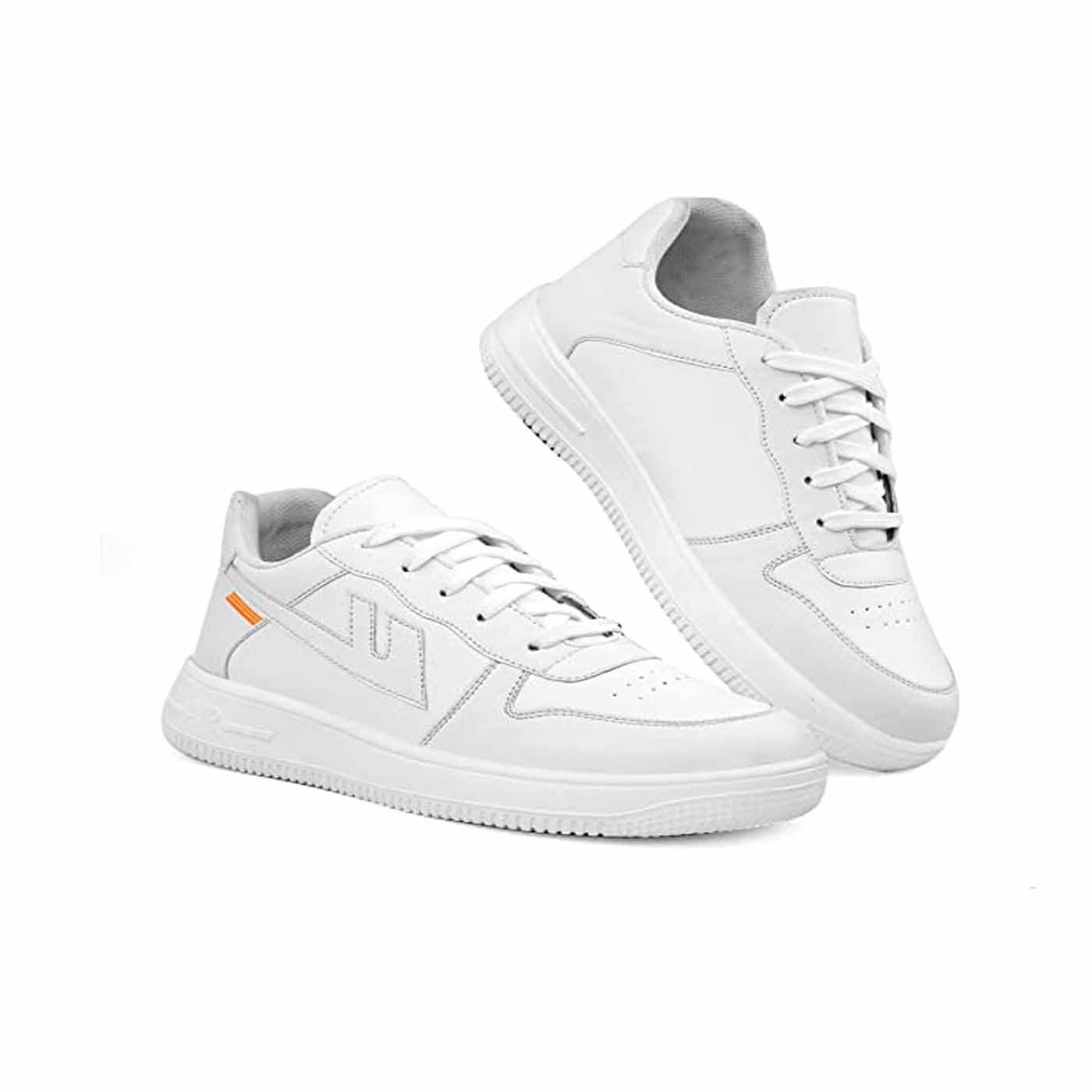 Trendy Casual Lace Up Sneaker, Men Casual Shoes for MenSports Shoes for MenRunning Shoes for MenSports ShoesWalking Shoes for MenGym Shoes for Men & Boys(186) H White - Image 2
