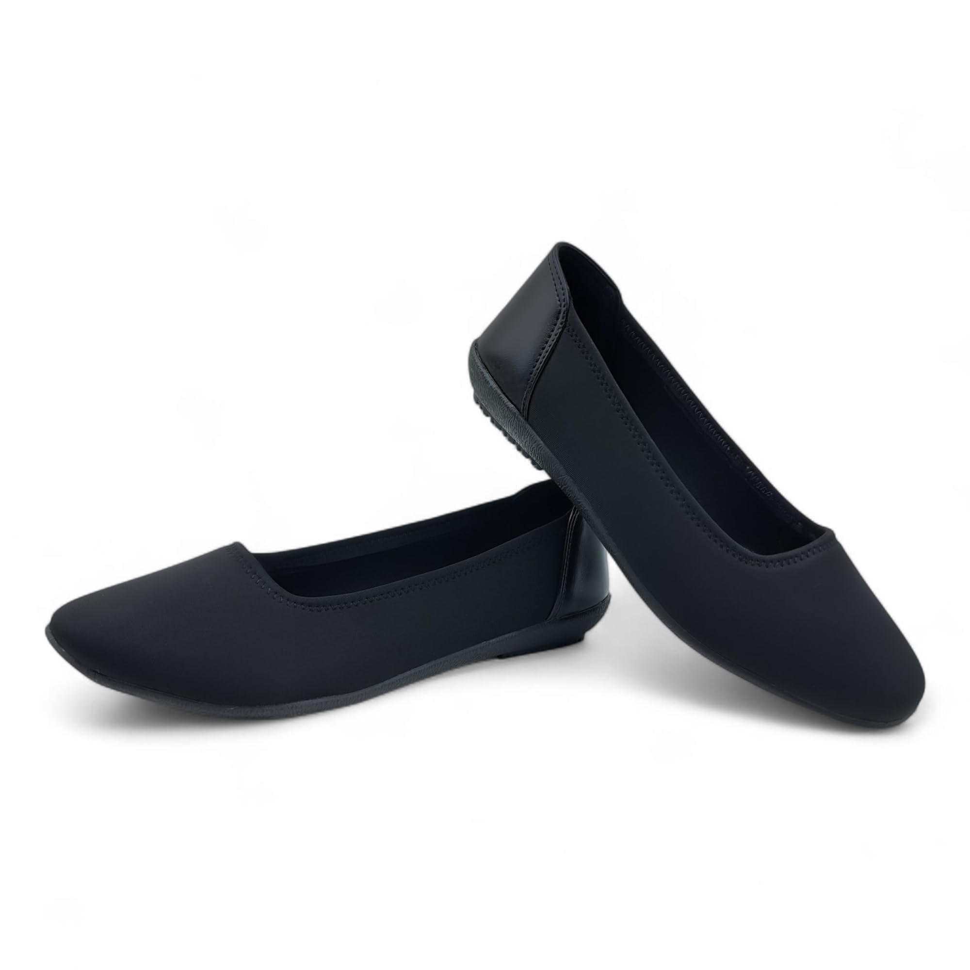 WESTOES Midnight Black Belly | Office Wear | Pain-Free Insole | Comfort for All-Day (Off01) (Black, UK Footwear Size System, Adult, Women, Numeric, Medium, 5)