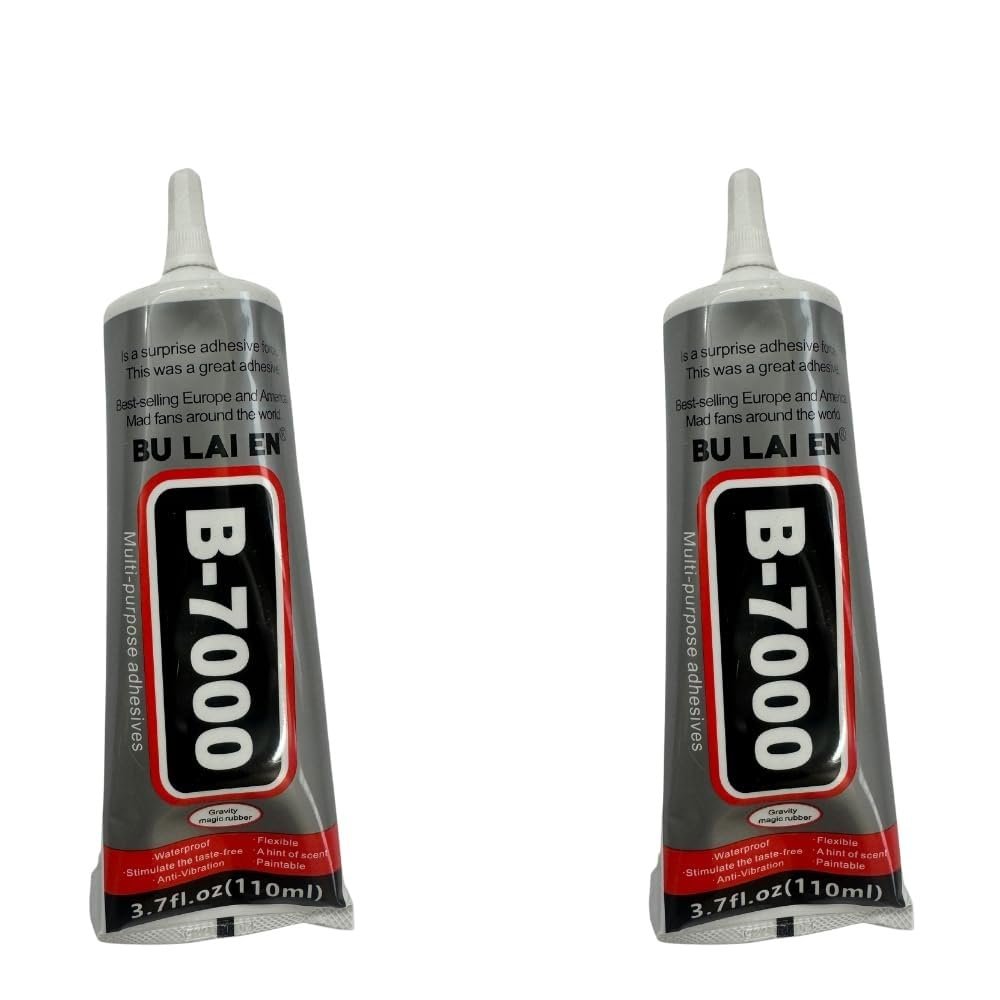 Fashion Crazz Multi-Purpose 110ml B-7000 Glue Transparent Adhesive for Jewellery, Mobile Phone, Epoxy Resin, Shoes, Toys, Bag, Flowers, Touch Screen Cell Phone Repair (110 ml) (Pack of 2) - Image 2