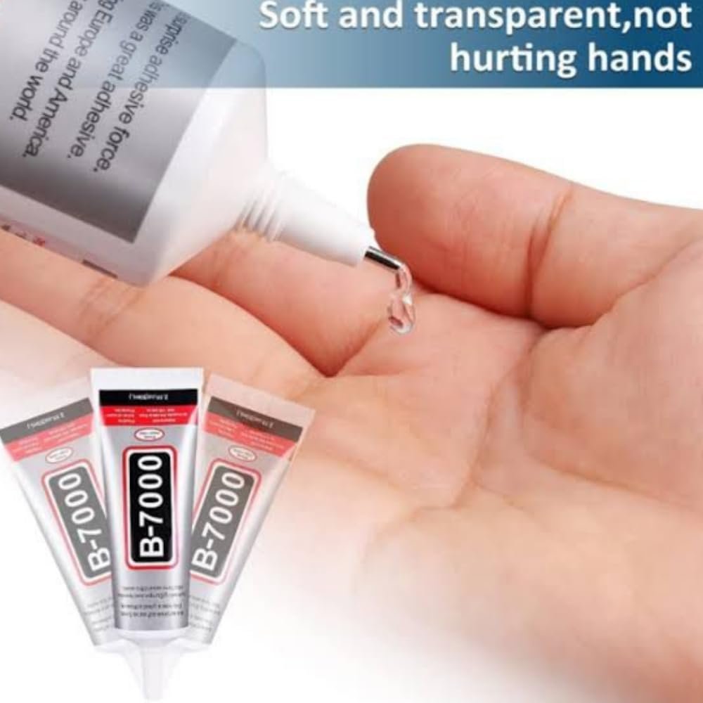 Fashion Crazz Multi-Purpose 110ml B-7000 Glue Transparent Adhesive for Jewellery, Mobile Phone, Epoxy Resin, Shoes, Toys, Bag, Flowers, Touch Screen Cell Phone Repair (110 ml) (Pack of 2) - Image 3