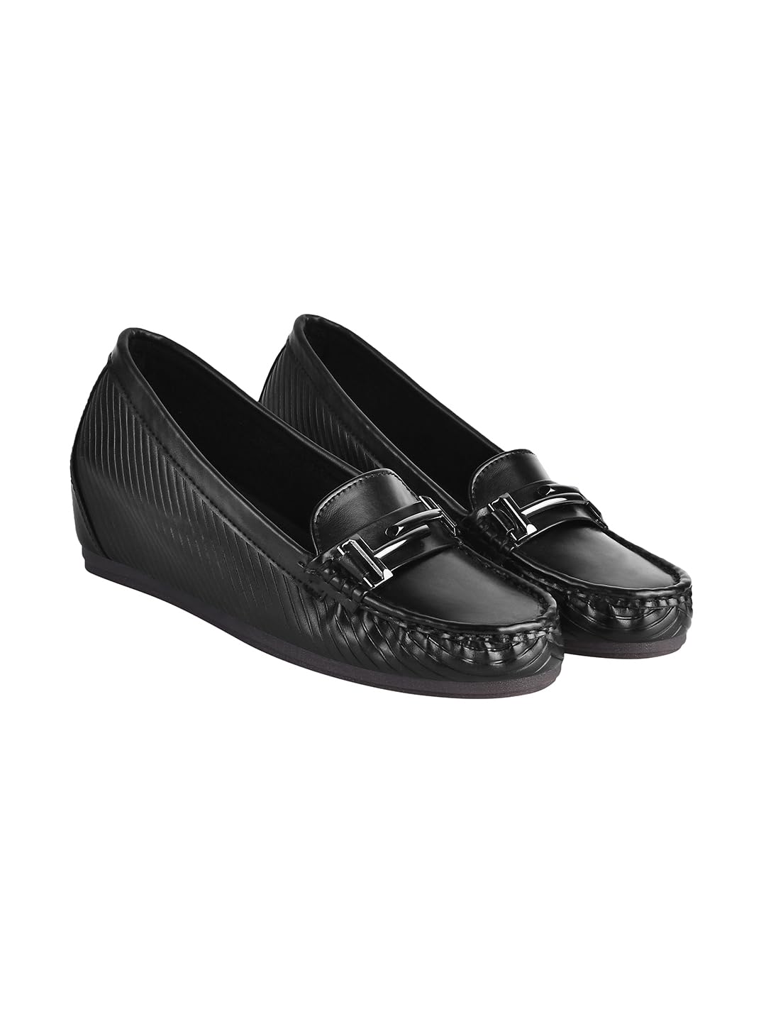 Women's Suede Loafers Black /EU42 / UK9