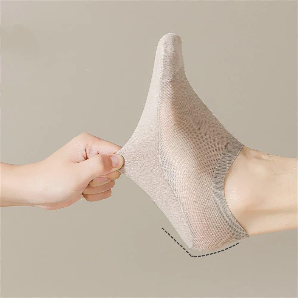 Unisex Low-Cut No-Show Socks – Breathable, Invisible Liner Socks with Non-Slip Heel Grip – Soft Cotton Blend – 6-Pair Pack - Image 2
