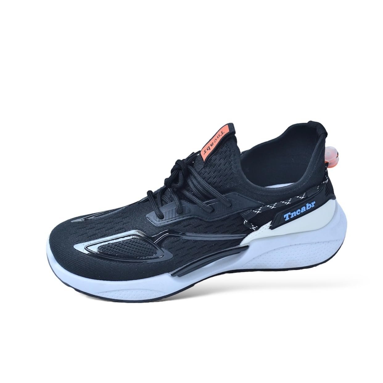 Sneakers Sports Shoes for Men and Boys, Canvas, Lace-Up, Lightweight, Platform Heel, Mid Top, All Occasion (UK Footwear Size System, Adult, Men, Numeric, Medium, 8) Black - Image 2