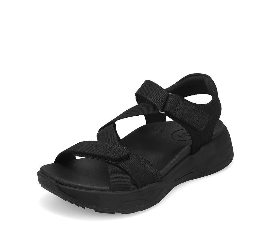 Footwear Women's Super Z Sandal, Black/Black, 10