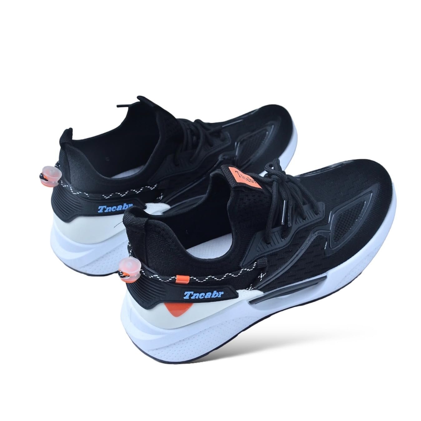 Sneakers Sports Shoes for Men and Boys, Canvas, Lace-Up, Lightweight, Platform Heel, Mid Top, All Occasion (UK Footwear Size System, Adult, Men, Numeric, Medium, 8) Black - Image 4