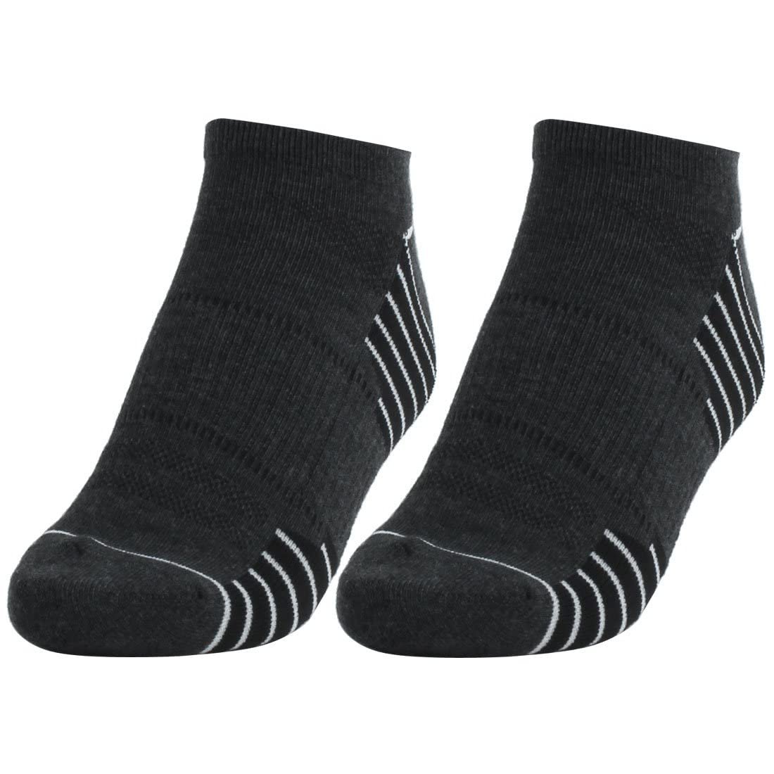 KTM Healthcare® Dark Gray, White, Pair : Men Cotton Blends Running Jogging Exercise Low Cut Breathable Casual Sport Ankle Socks