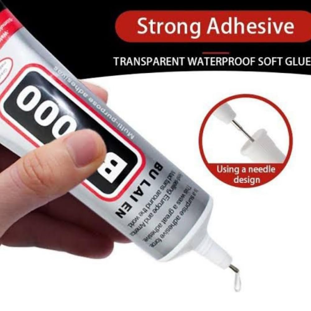 Fashion Crazz Multi-Purpose 110ml B-7000 Glue Transparent Adhesive for Jewellery, Mobile Phone, Epoxy Resin, Shoes, Toys, Bag, Flowers, Touch Screen Cell Phone Repair (110 ml) (Pack of 2) - Image 4