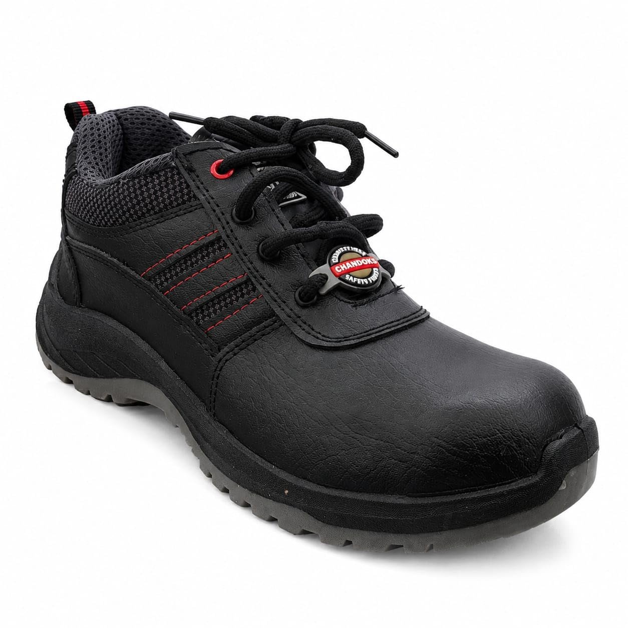 ShieldCore Steel Toe Safety Shoes for Men | Heavy Duty Industrial Shoes | Anti-Slip | Black Size-9
