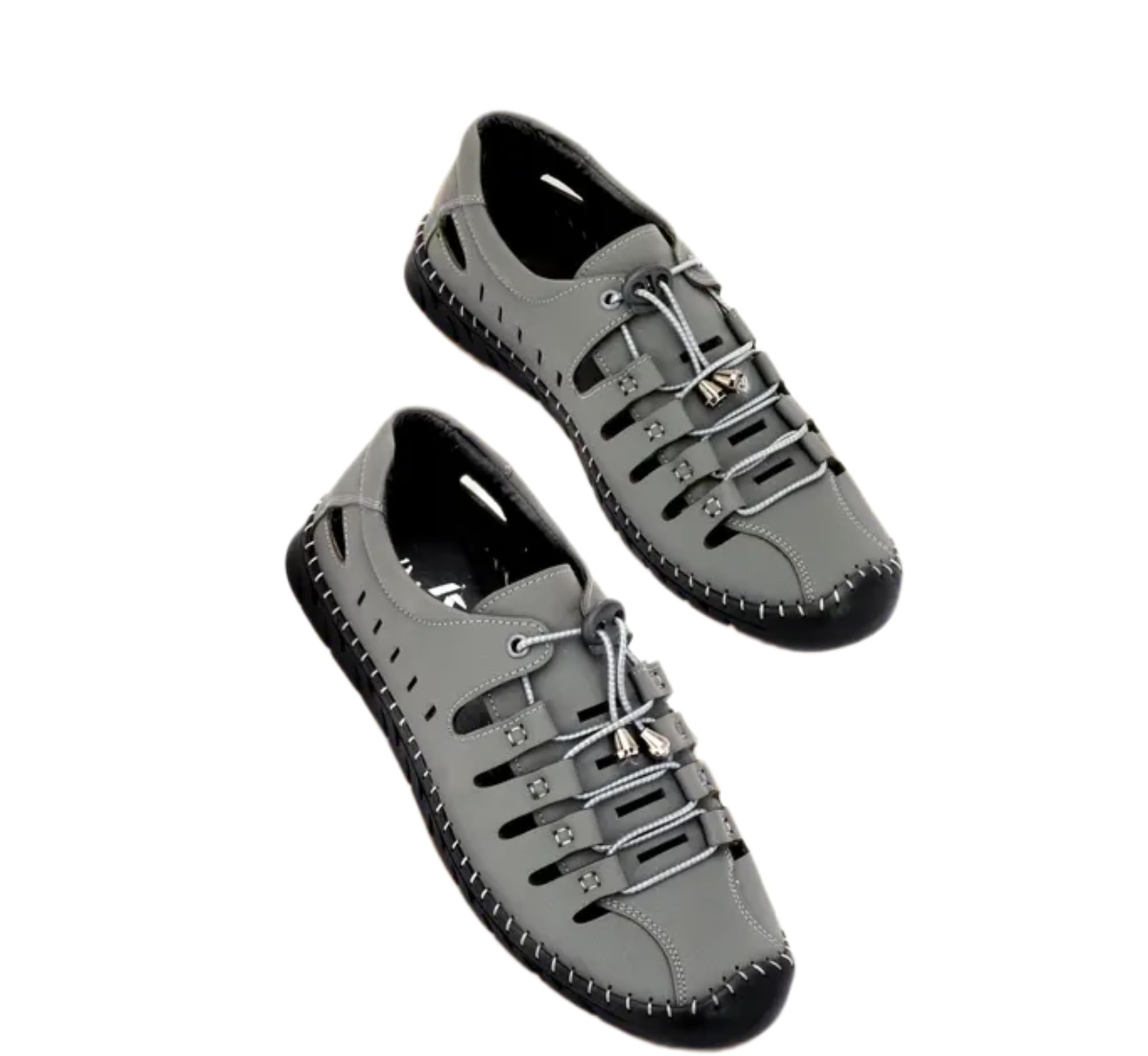 Men's Casual Shoes | Stylish Comfortable Lightweight Lace-Up Shoes for Men Grey| Suitable for Walking, Office & Casual Outings|10_22