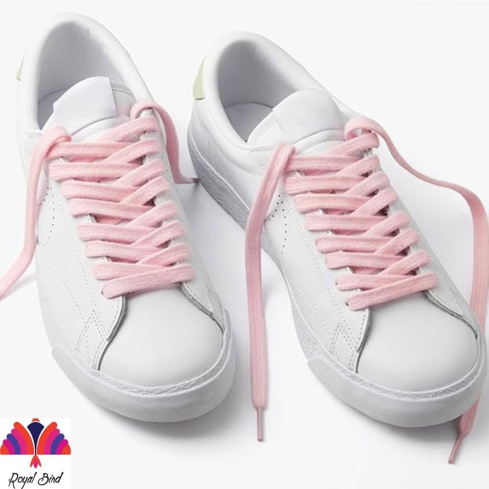 shoes laces Flat/Oval Shoe Laces for Sneakers, Round Shoelaces for Sneakers Athletic Running Shoes Boot Strings (Cherry Pink Flat, 2" Pair)