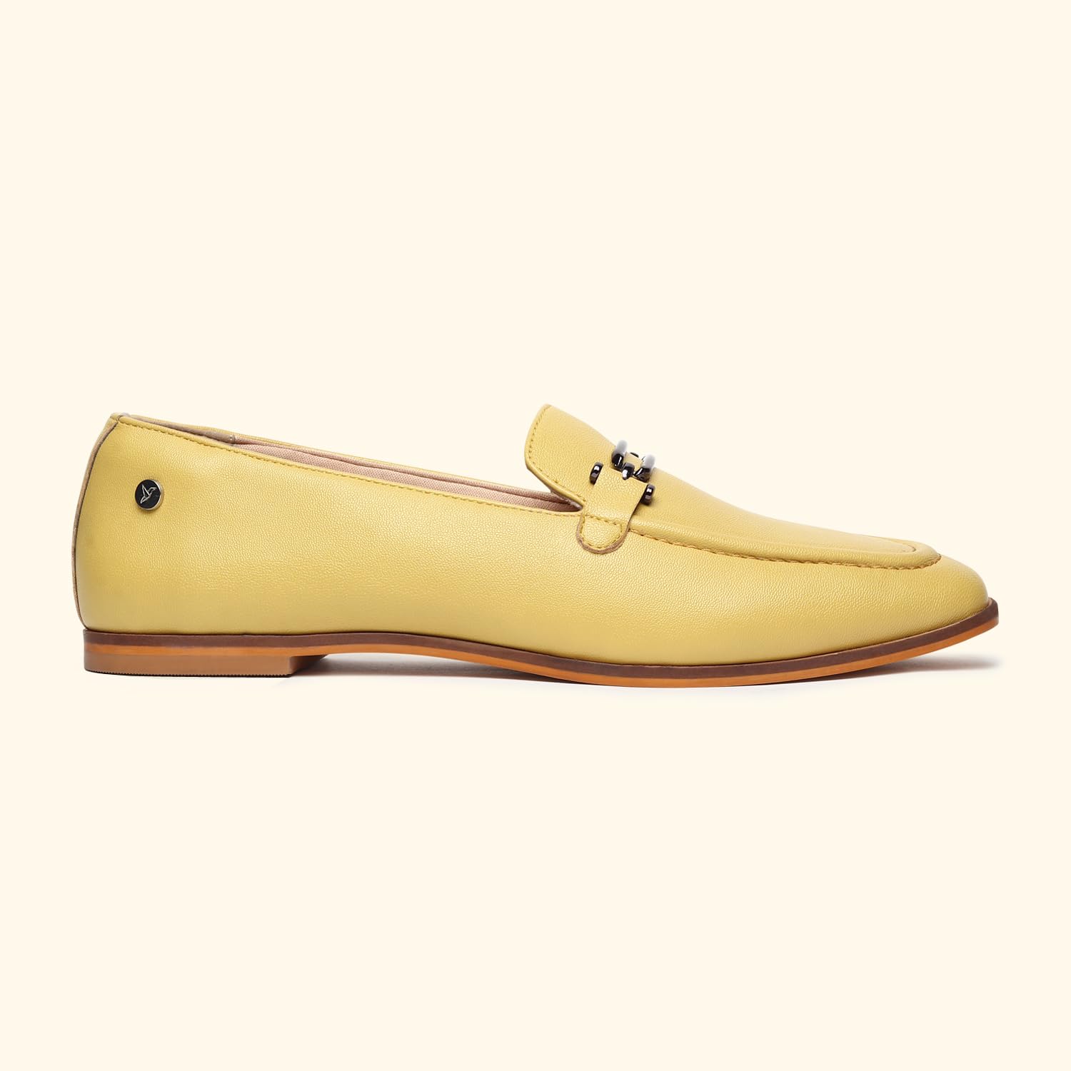 Bliss Loafers for Women | Comfortable & Stylish Bellies | Fashion Moccasins with Footpharma Footbed | Slip-on for Casual & Formal Wear | 001 | Pastel Yellow - UK 4 - Image 6