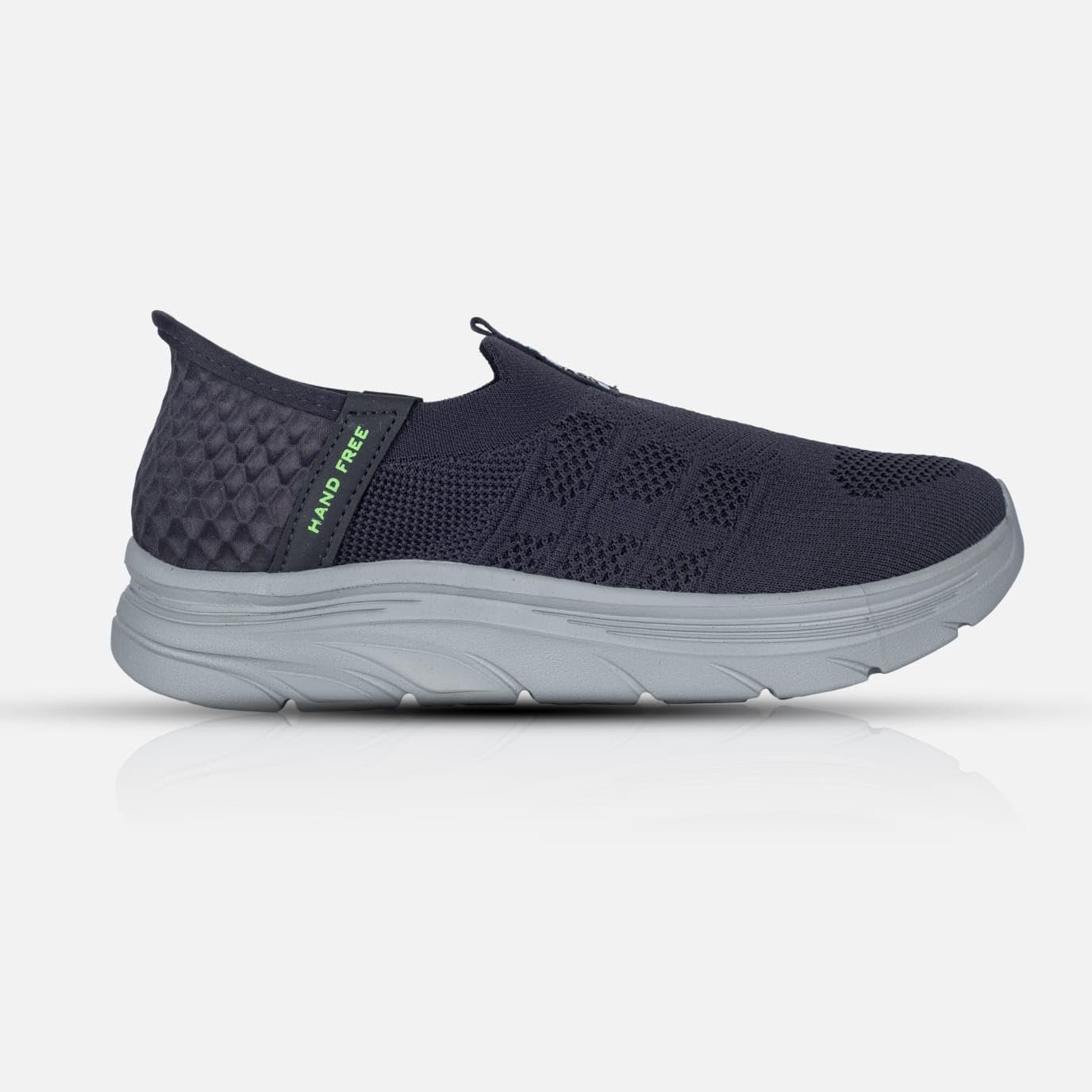 Men’s Slip-On Athletic Walking Shoes, Knit Mesh Upper, Lightweight Comfort, Breathable Mesh Sneakers with Soft Cushion Sole Dark Grey - Image 3