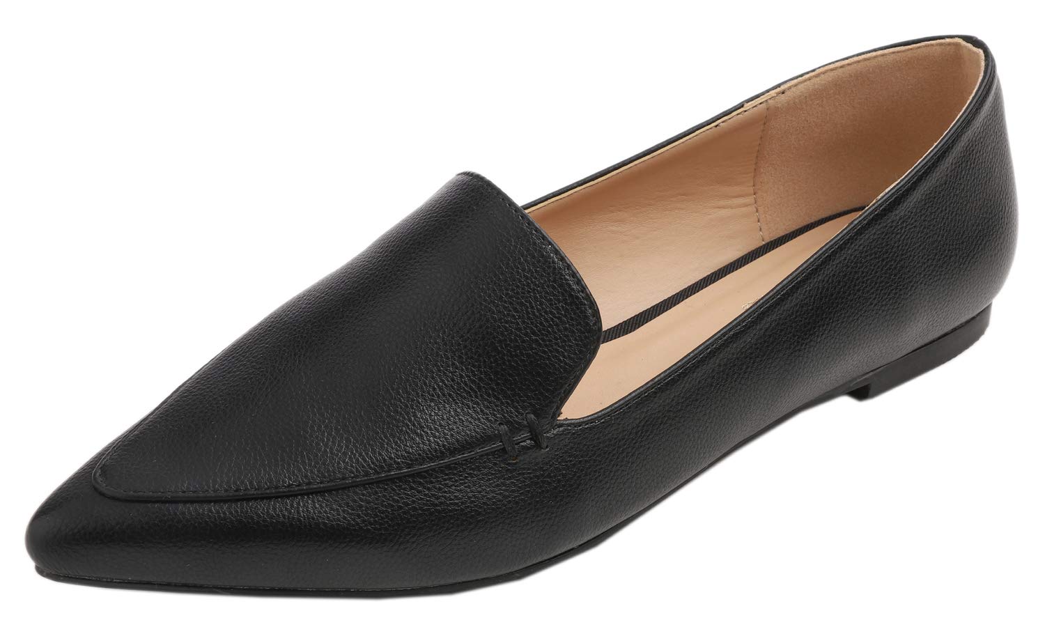 Women's Loafer Flat Pointed Fashion Slip On Comfort Driving Office Shoes