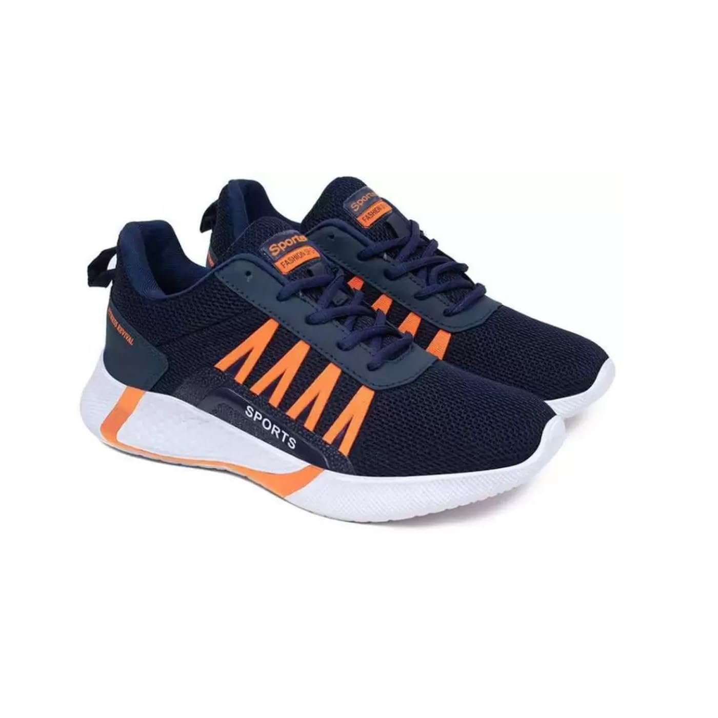 Generic Men's Stylish Lightweight Blue Canvas Sneakers - Sports, Running, Walking & Gym Shoes