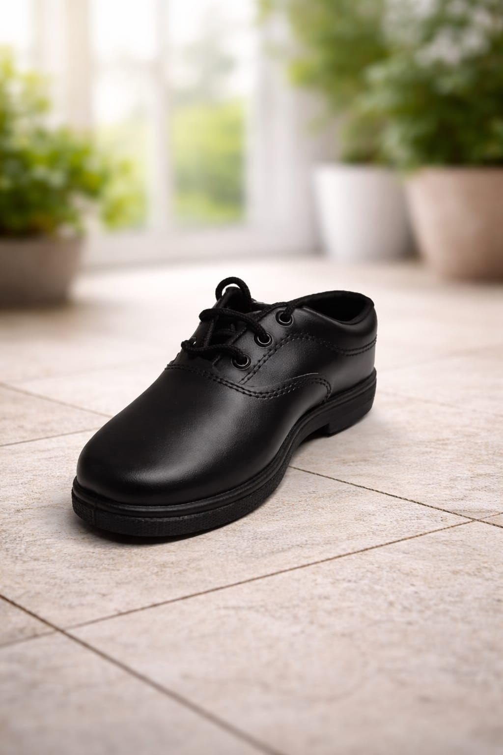 Black School shoue (UK Footwear Size System, Big Kid, Men, Numeric, Medium, 2) - Image 4