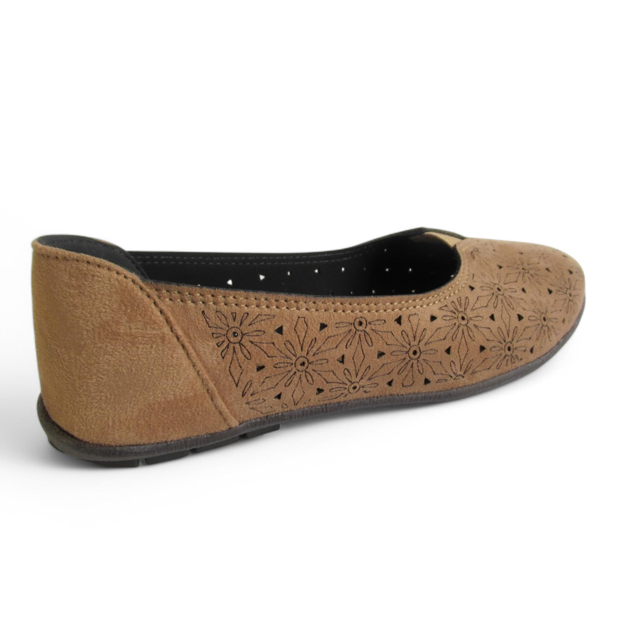 WESTOES Belly Shoes For Ladies/Women | Best For Regular/Office Wear | Budget-Friendly | Cushioned Insoles For All-Day Comfort (WLB01) (Beieg, UK Footwear Size System, Adult, Women, Numeric, Medium, 9) - Image 4