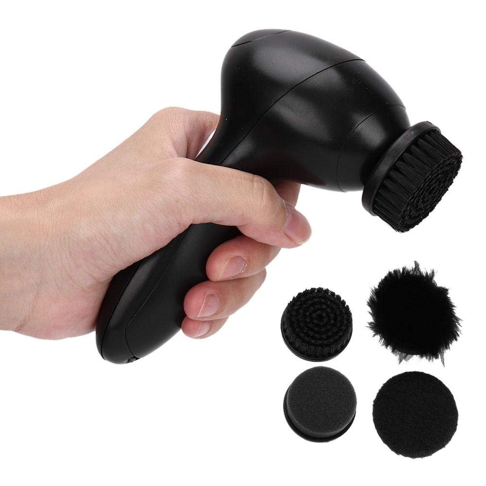 Generic Electric Shoe Polisher,Handheld Electric Portable Replaceable Brush Head Shoe Brush Shoe Polishing Tool for Men Women Electric Shoe Polisher