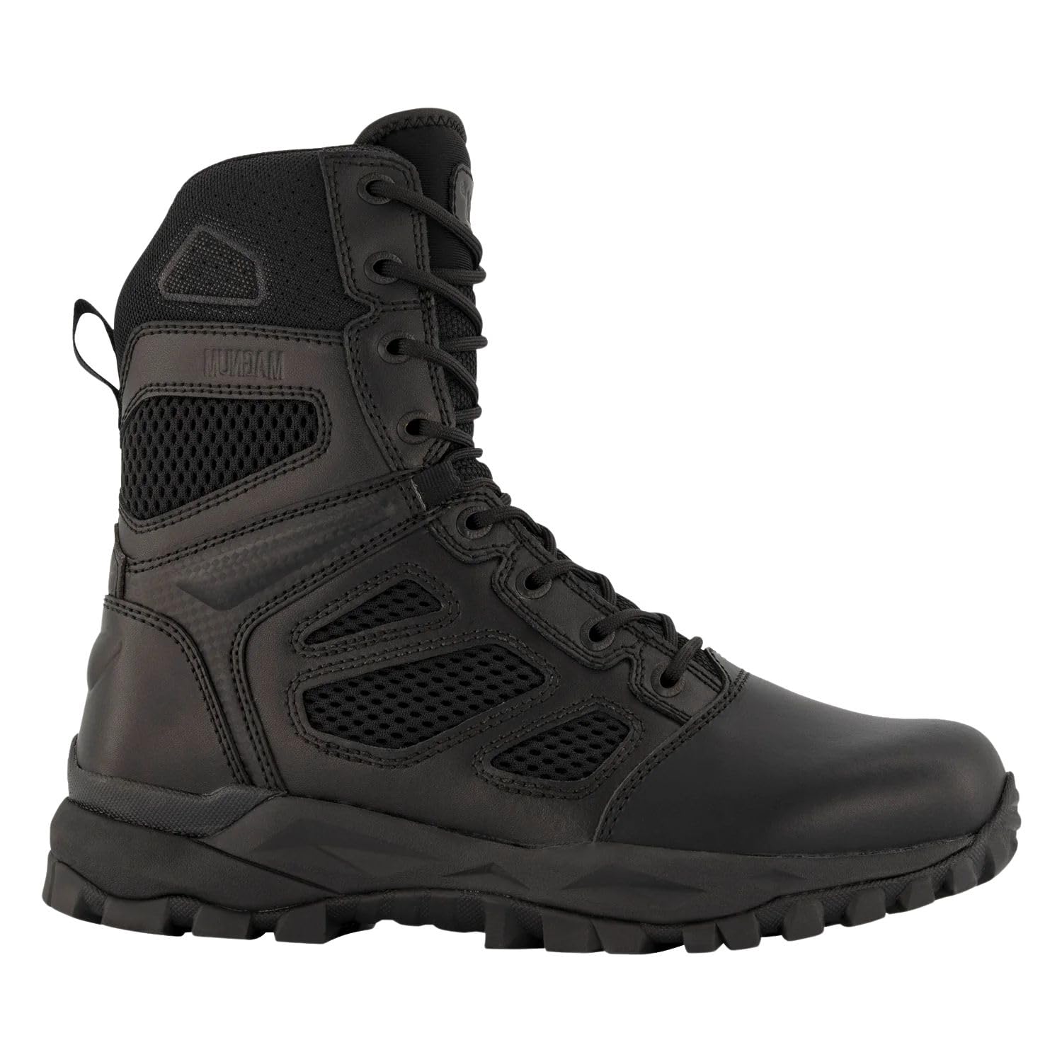 Elite Spider 8.0 Tactical Boots for Men, High Ankle Combat Army Boots, Lightweight & Durable Lace-Up Military Boots with Anti-Skid Sole for Trekking, Hiking, Outdoor, Security & Daily Use