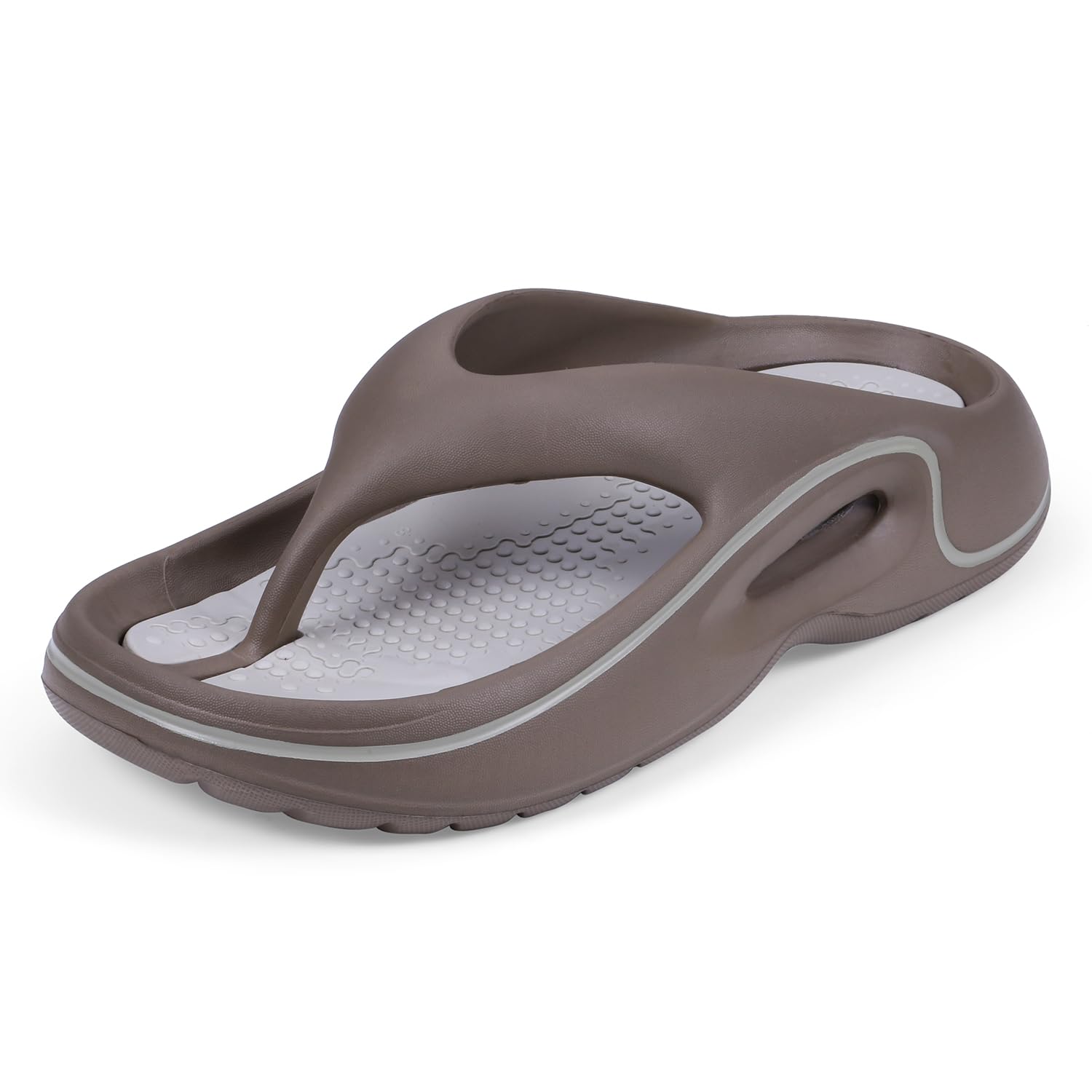 Men's Premium Slippers with Soft Acupressure Foot Massager for Adult | Comfortable & Light Weight| Stylish & Anti-Skid | Casual Waterproof & Everyday Flip Flops for Gents & Boys D-544