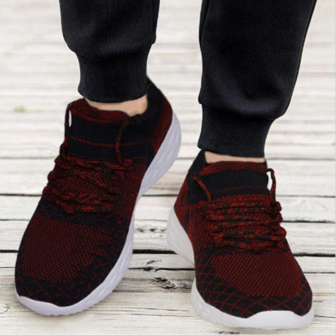 Famous Men's Wear Store Running Sport Shoes, Maroon Colour (9)