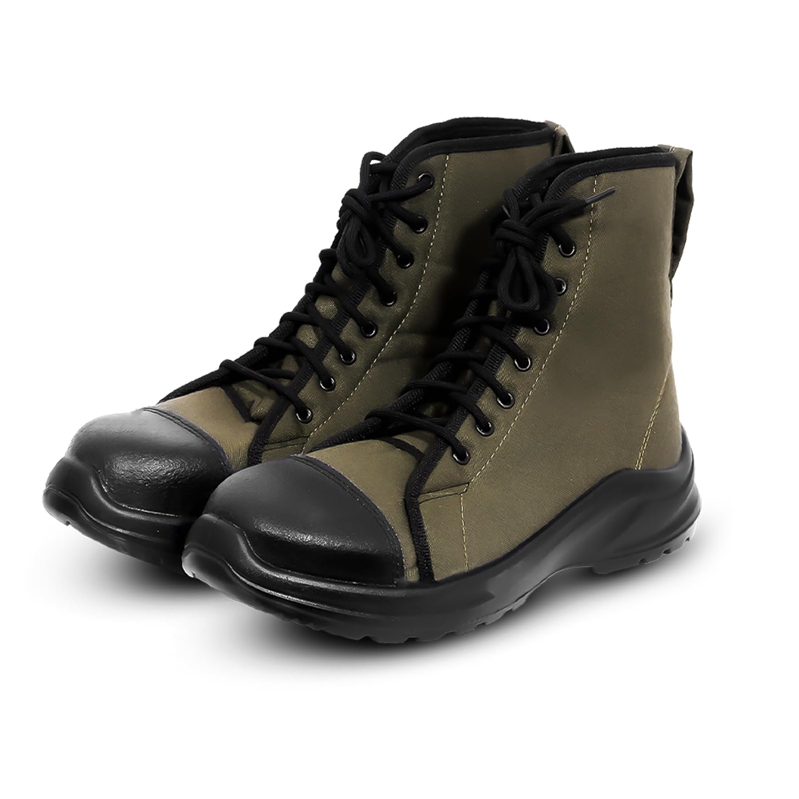 Mens's Outdoor Trekking & Riding Shoes | Non-Slip Mild Water-Resistant Tactical Boots (Size:9) (Olive Green)