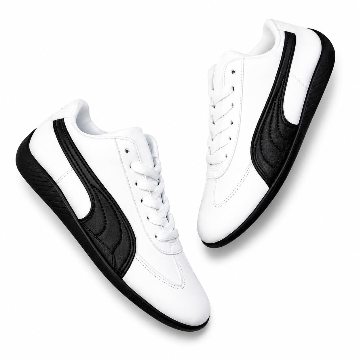 Men's White Sneakers for Running, Gym,Yoga,Sports