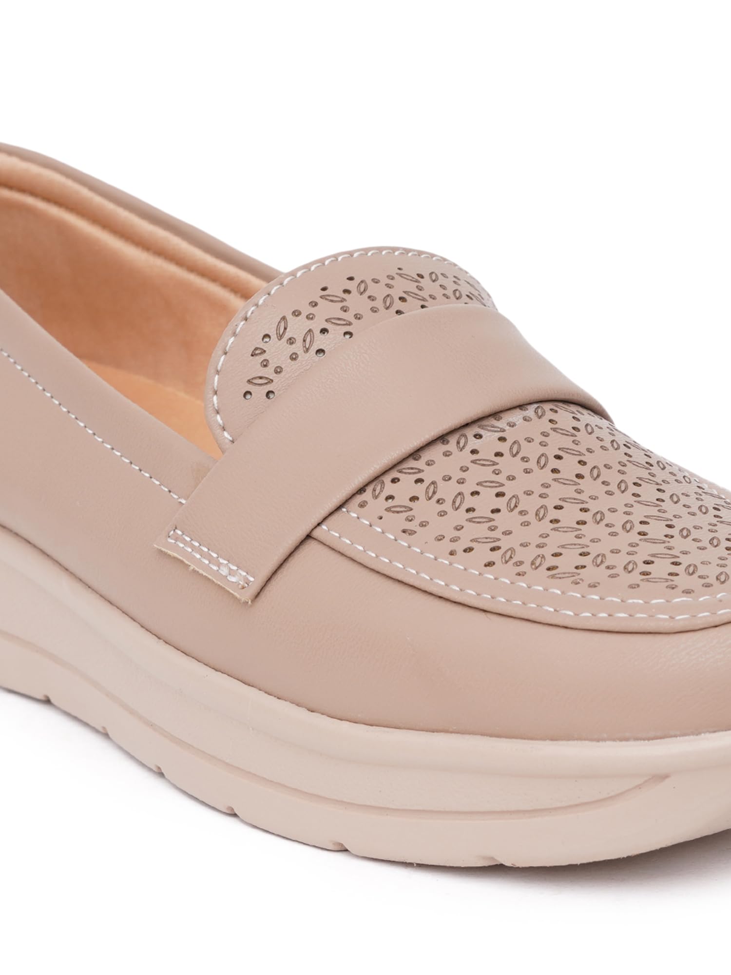 Elegant Synthetic Slip-On Loafers for Women & Girls | Comfort Office Casual Walking Travel Lightweight Shoes - Image 8